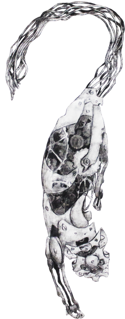 Steampunk Snow Leopard By Misakiri - Sketch (640x1249)