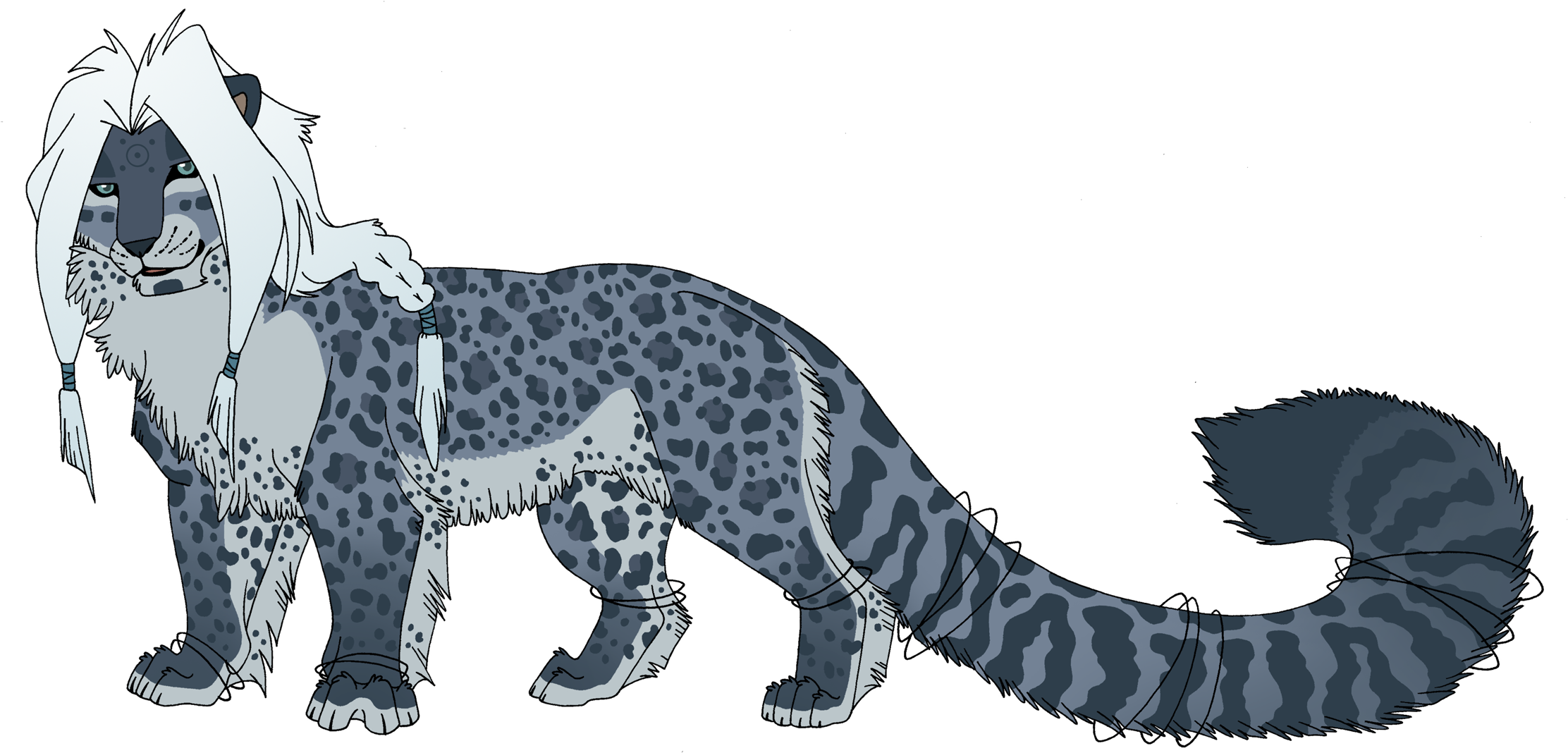 Snow Leopard God - Leopard God (2450x1156)