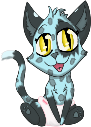 Wolf X Snow Leopard Baby By Deadclocksinc - Cartoon (400x600)