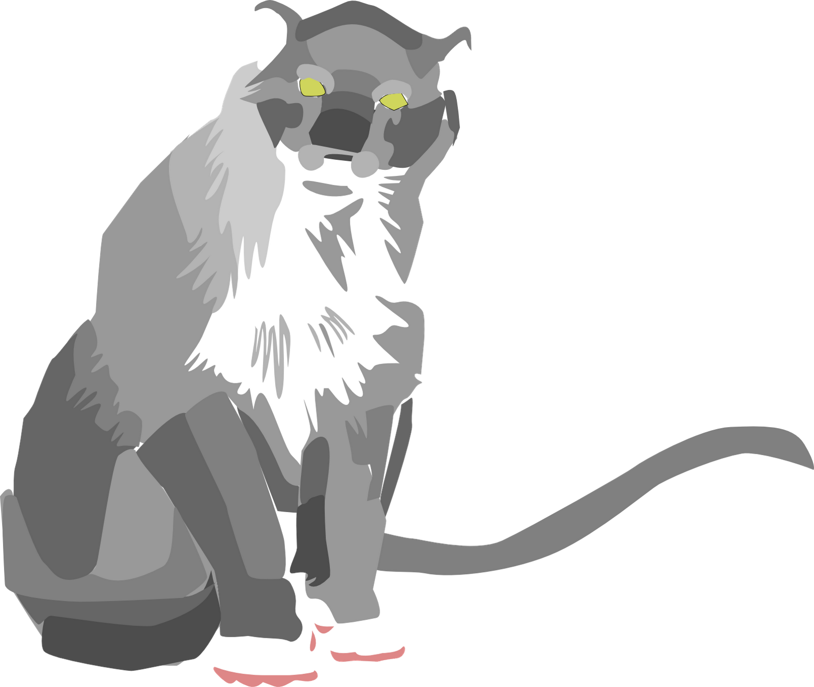 The Black Outline And Spots - Illustration (1600x1351)