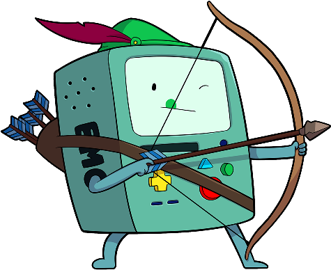Robin Hood Bmo Detailed - Bmo Adventure Time Robin Hood (500x500)