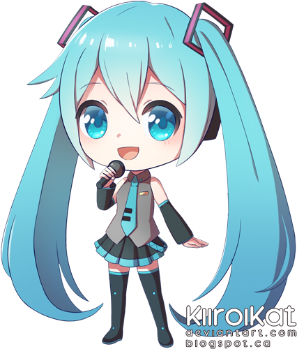 Hatsune Miku Chibi By Kiiroikat - Hatsune Miku (600x600)