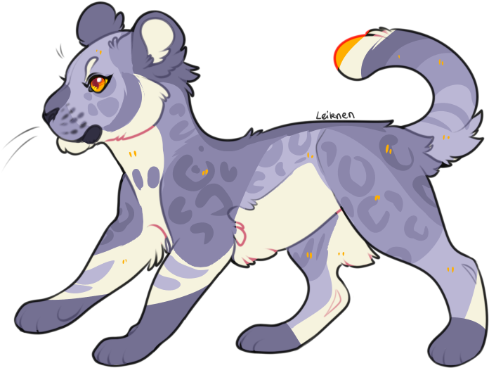 Snow Leopard Adopt By Corvidad - Cartoon (762x541)