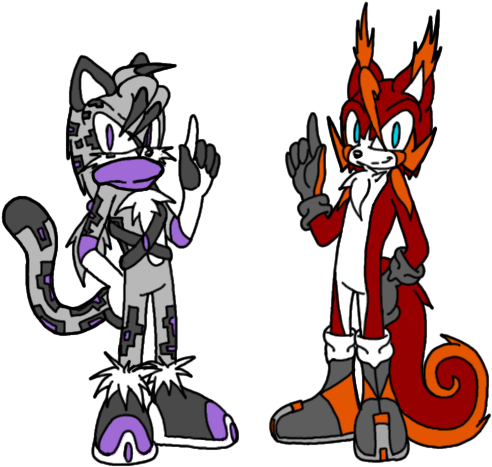 Mashi-adopts Snow Leopard And Red Squirrel By Bittybitt39 - Cartoon (504x504)