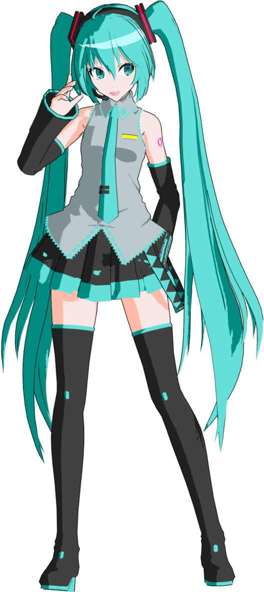 Anime Miku By Amanehatsura - Tda Miku V2 (670x1191)