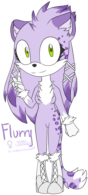 Flurry The Snow Leopard [oc] By Flurryinthesnow - Cartoon (331x700)