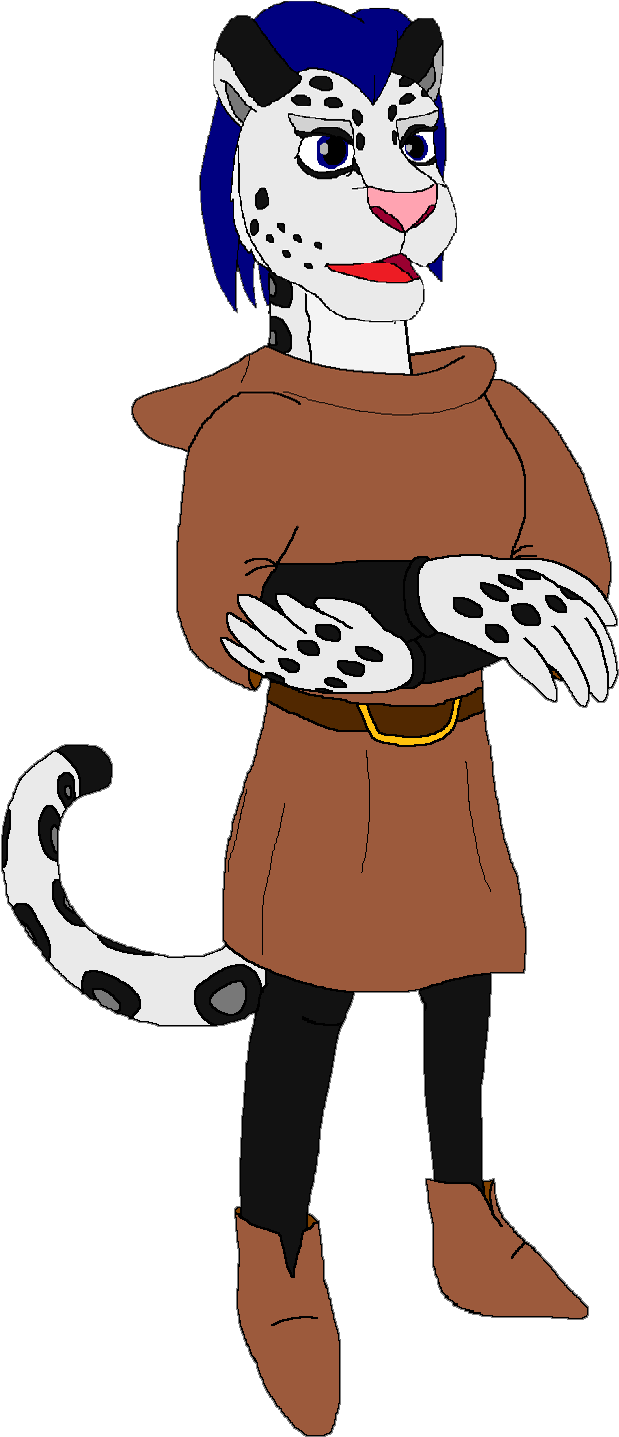 Linde The Snow Leopard By Kylgrv - Cartoon (676x1478)