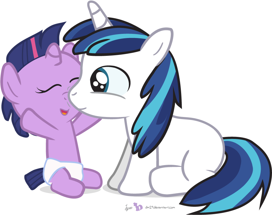 Com Twilight Sparkle Pinkie Pie Princess Celestia Shining - My Little Pony Baby Shining Armor (1000x800)