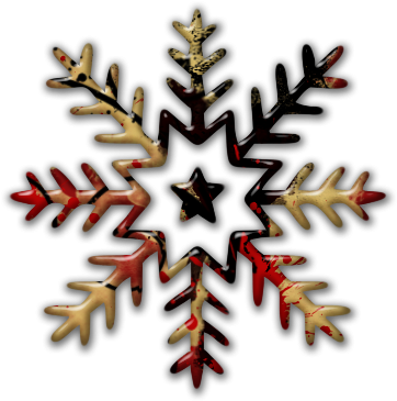 Abstract Red And Gold Paint Splatter Icon Natural Wonders - Orange Snowflake (420x420)