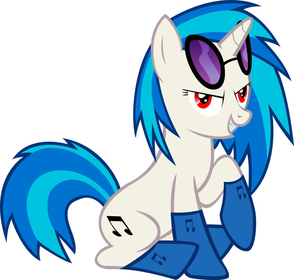 Goldenacorn93 Vinyl Scratch Likes Her Socks By Goldenacorn93 - Vinyl Scratch Red Eyes (1024x975)