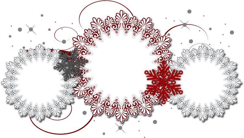 Snow El Free Christmas Blog Background Layout Template - Circle (828x482)