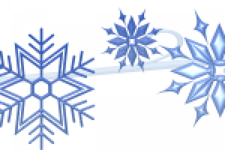 Clip Art Snow Banner - Snowflake Border Clip Art Free (450x300)