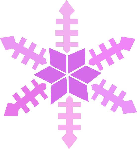 Snowflake Clipart Dark Purple - Winter Snowflake Embroidery Design (552x597)