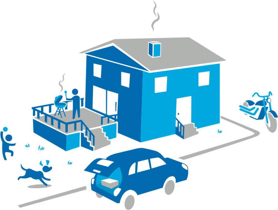 Personal Insurance Illustration - House (959x727)