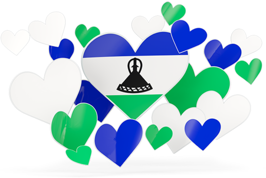 Illustration Of Flag Of Lesotho - Malaysia Flag Is Heart (640x480)