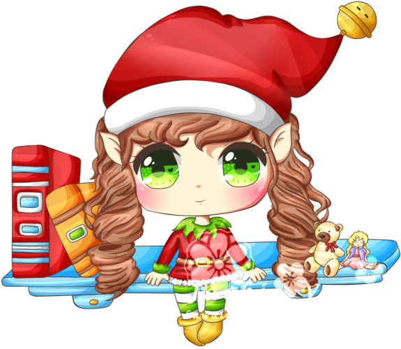 Elf On A Shelf By Kawaiiijackiiie - Cartoon (600x600)