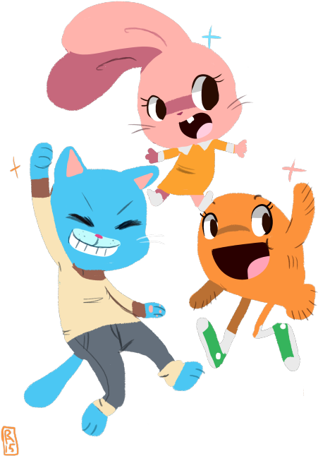 The Wattersons Up To No Good - Cartoon (500x688)