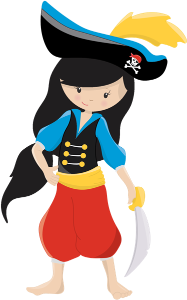 Pirate Girl - Cartoon (600x600)