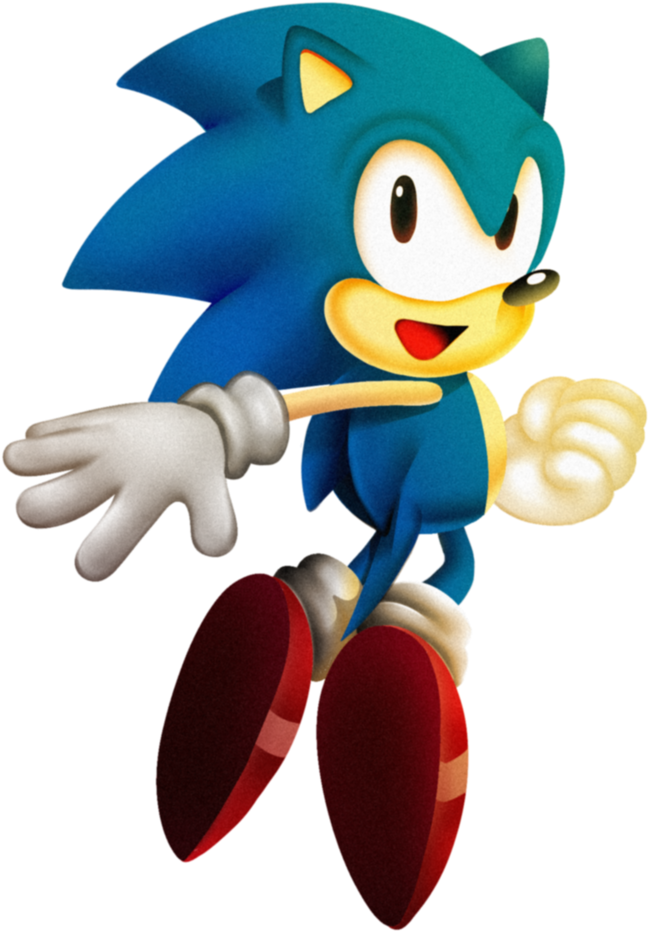 Classic Sonic By Theleonamedgeo Classic Sonic By Theleonamedgeo - Sonic The Hedgehog (1024x1024)