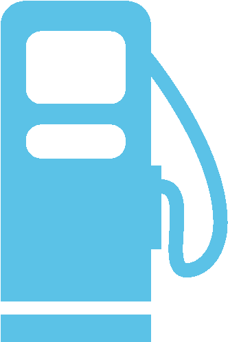 Gas Stations Petrol Stations & Forecourts - Electric Blue (500x500)