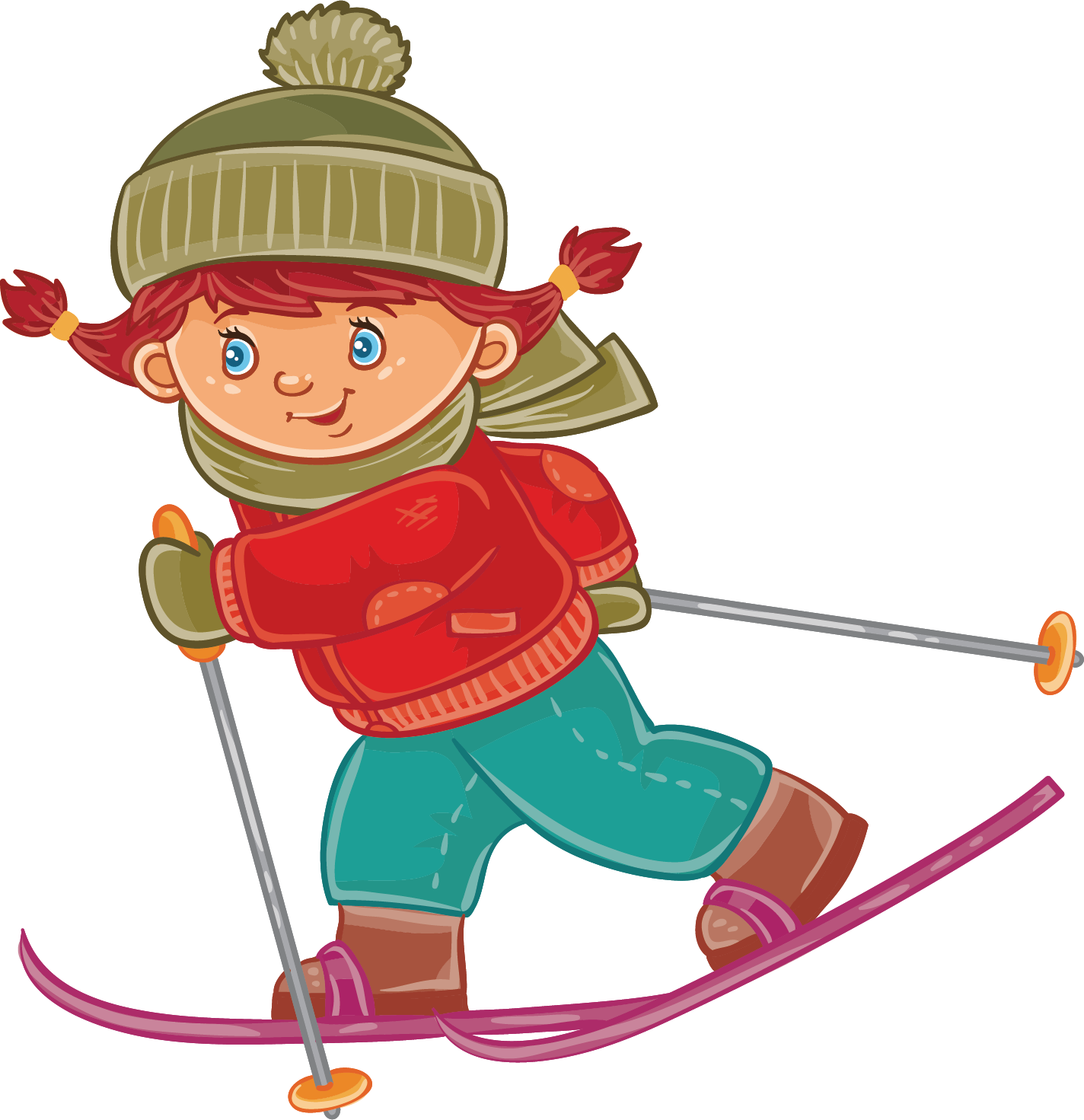 Skiing Royalty-free Illustration - Skiing Royalty-free Illustration (1424x1471)