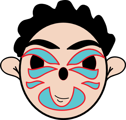 Scary Boy Face - Royalty-free (512x487)