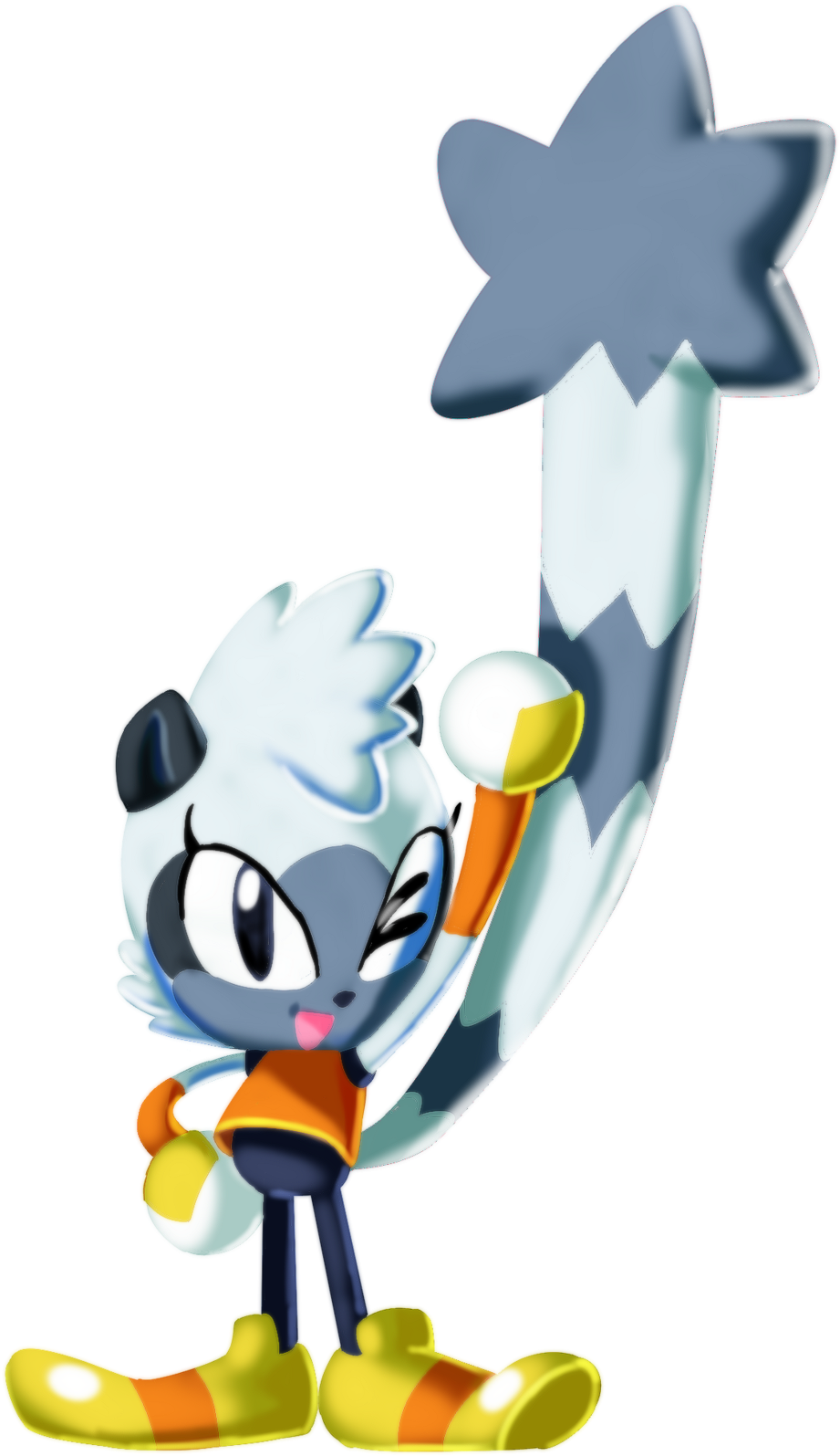 Retrodash 69 7 Tangle The Ring-tailed Lemur By Papadripopoulos - Sonic Comics Tangle The Lemur (1024x1629)