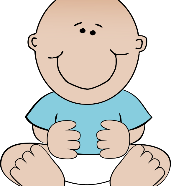 Infant Boy Clip Art - Baby Boy Clip Art (580x630)