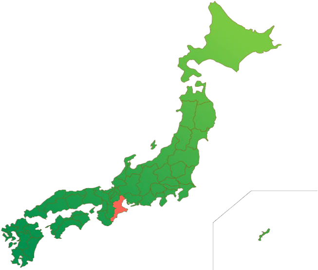 三重县产 - Japan Map Outline (947x594)