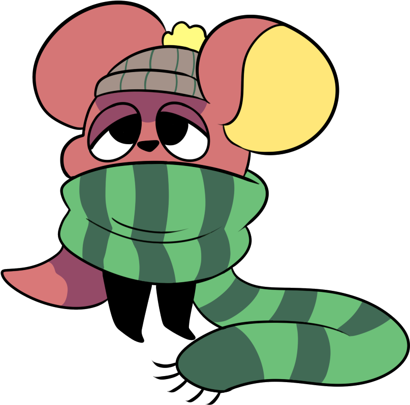 Scarf Mouse By Dog22322 - Scarf Mouse Undertale (836x850)