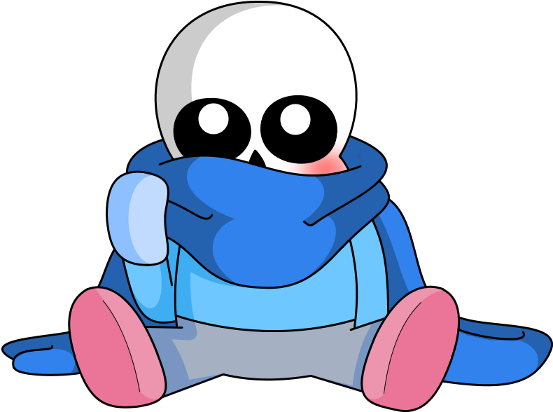 Have A Bab Sans In An Oversized Scarf By Gamingingreen13 - Sans With Scarf (970x678)