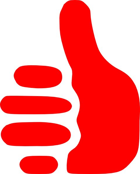 Thumbs Up Icon Red (480x594)