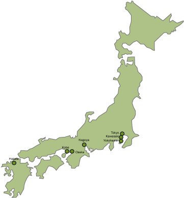 Kawasaki - Map Of Japan (370x400)