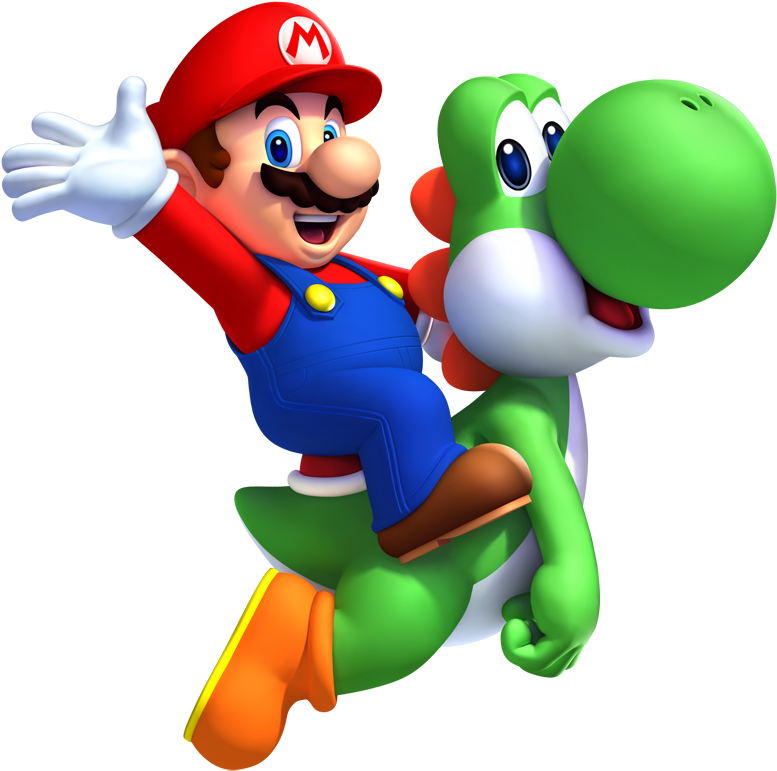 Mario Yoshi - New Super Mario Bros Wii (1024x1024)