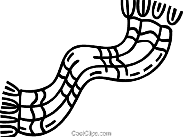 Vector Clipart Scarf - Winter Scarf Clip Art (640x480)