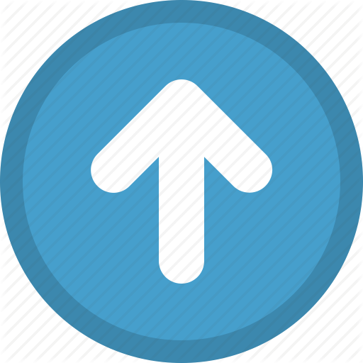 Go To Top - White Arrow In Circle (512x512)