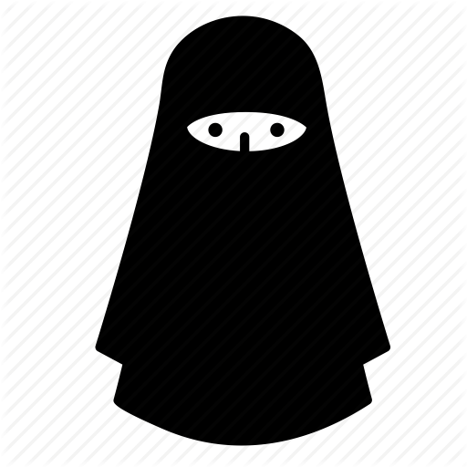 Costume Islamic Veil Muslim Niqab Scarf Woman Icon - Niqāb (512x512)