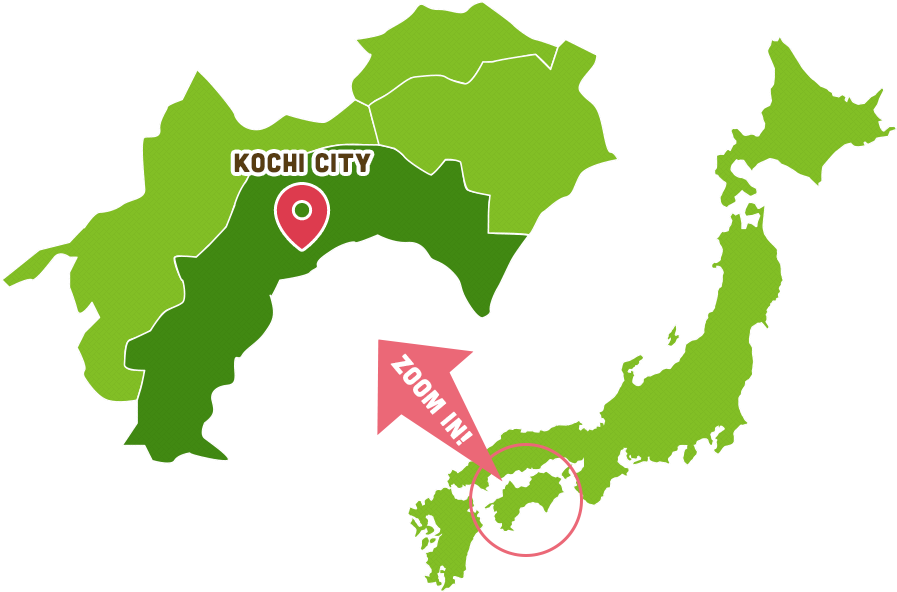 Where Is Kochi - Japan Map Silhouette (897x592)