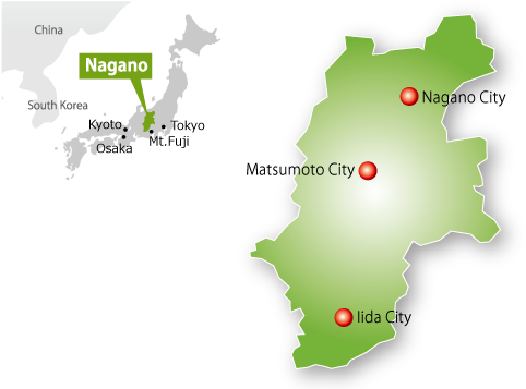 Nagano - Matsumoto - Iida - Map - Nagano Map (680x356)