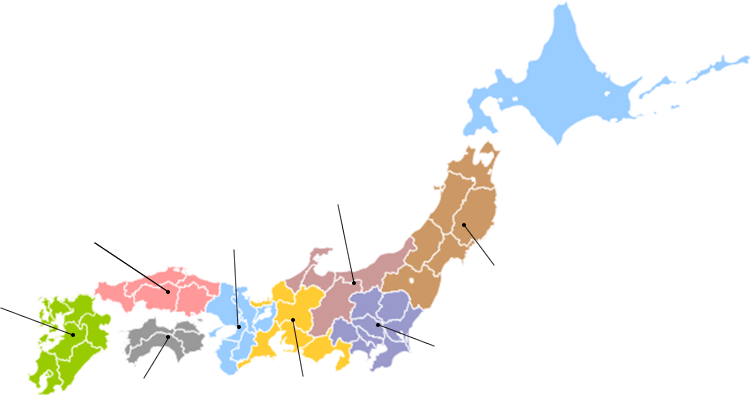 Introduction Of Private Railway Companies - Japan Map (752x397)
