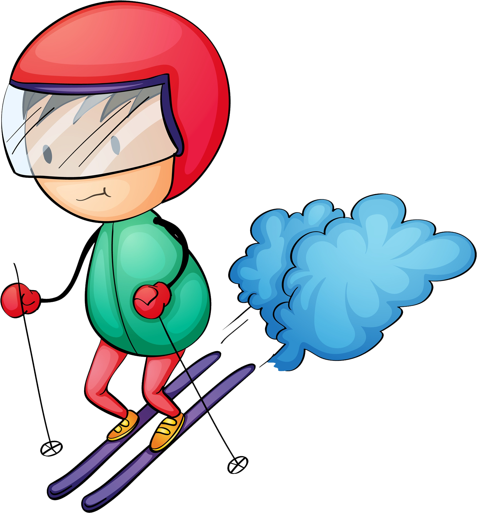 Slalom Skiing Alpine Skiing Clip Art - Slalom Skiing Alpine Skiing Clip Art (1870x1870)