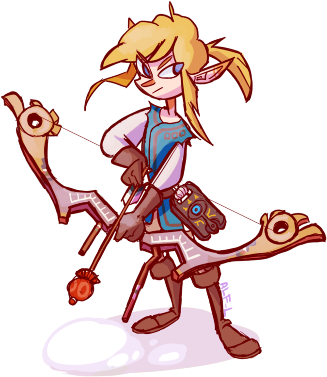 Breath Of The Wild By Alf-l - The Legend Of Zelda (846x943)