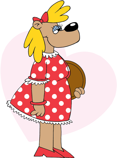 And This Is Our Waitress Valentine Brown But You Can - Cartoon (400x528)
