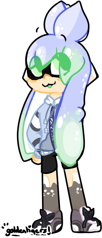 [ Splatoon ] Holy Squid By Tabbytigers - Cartoon (499x800)