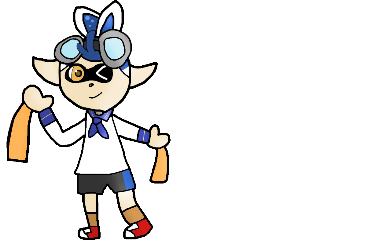 Matsu The Neon Flying Squid By 123emilymason - Cartoon (1667x835)