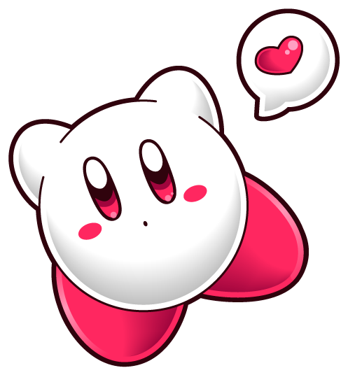 White Marshmallow N' Raspberry By Eniotna - Marshmallow Kirby (497x536)