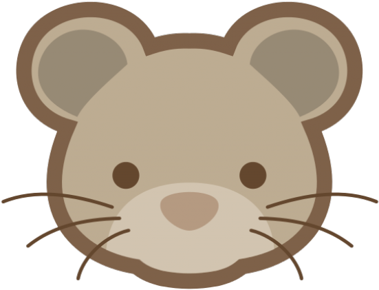 Hamster Clipart Face - Rat Mascot Logo Png (640x480)