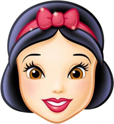 Branca De Neve E Os 7 Anões Png, Grandes, Snow White - Snow White Face Mask (398x430)