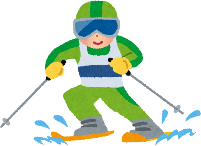 【平昌オリンピック】盛り上がっていますね♪ - スキー フリー 素材 (800x617)