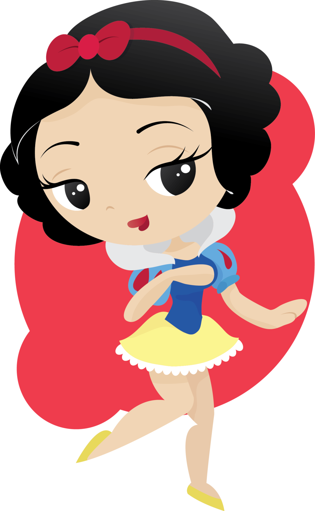 Snow - Cena Branca De Neve Cute (1024x1662)